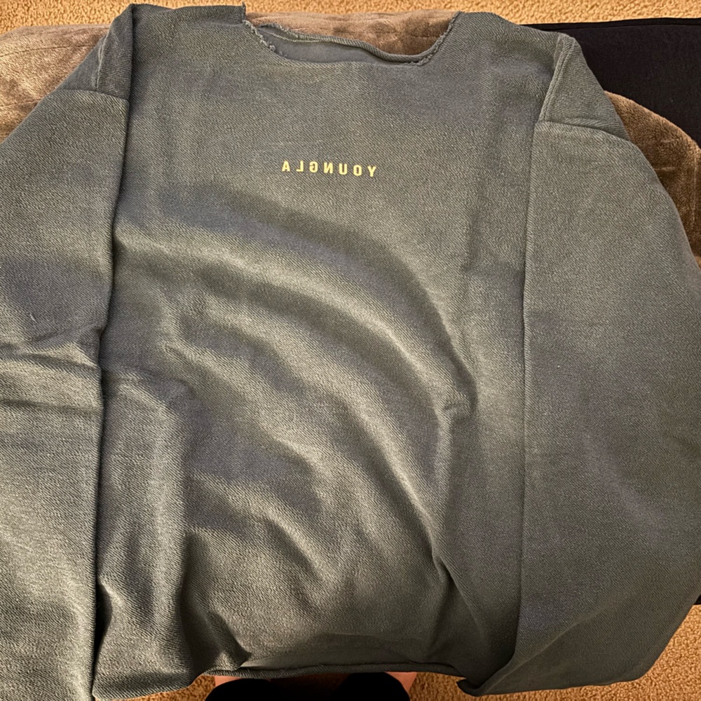 YoungLA Charcoal Sweatshirt with Logo
